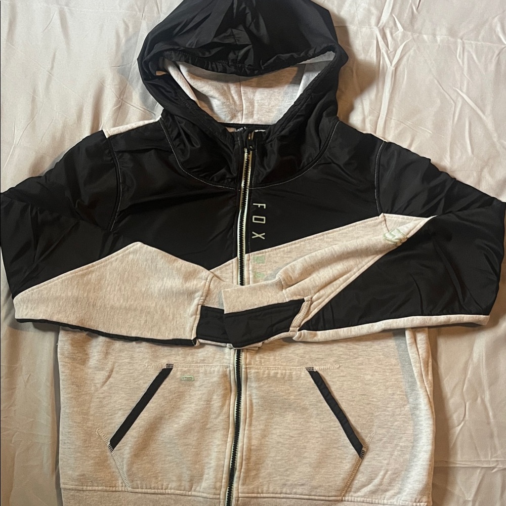 Fox Two-Tone Black and Gray Hoodie